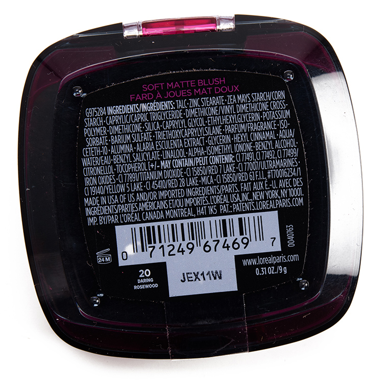 L'Oreal Daring Rosewood Infallible 24H Fresh Wear Soft Matte Blush