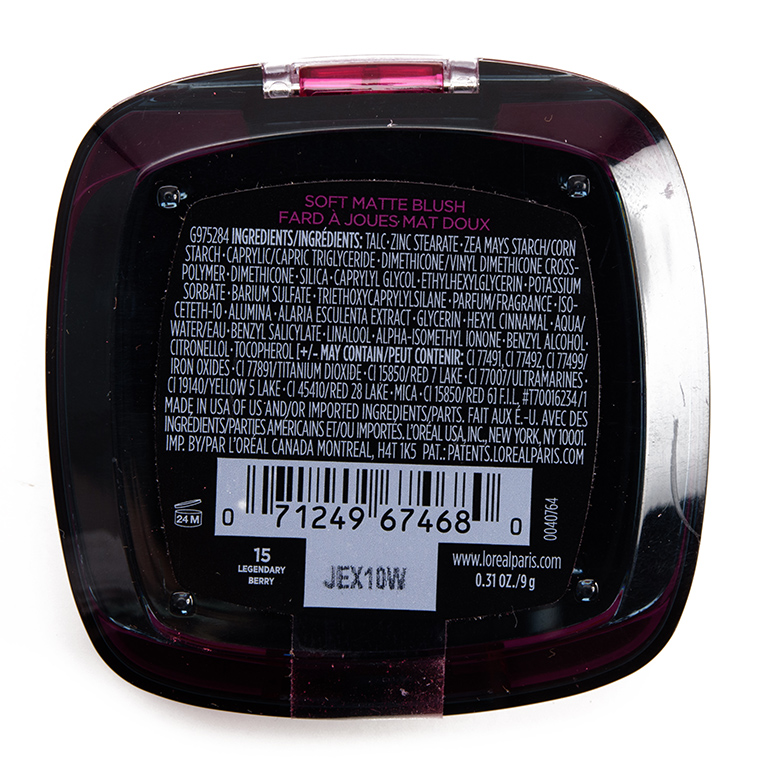 L'Oreal Legendary Berry Infallible 24H Fresh Wear Soft Matte Blush