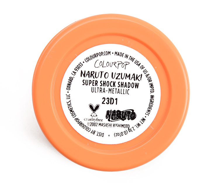 ColourPop Naruto Uzumaki Super Shock Shadow