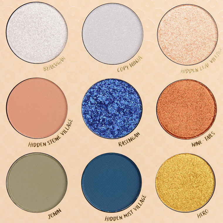 ColourPop Naruto 15-Pan Shadow Palette Review & Swatches