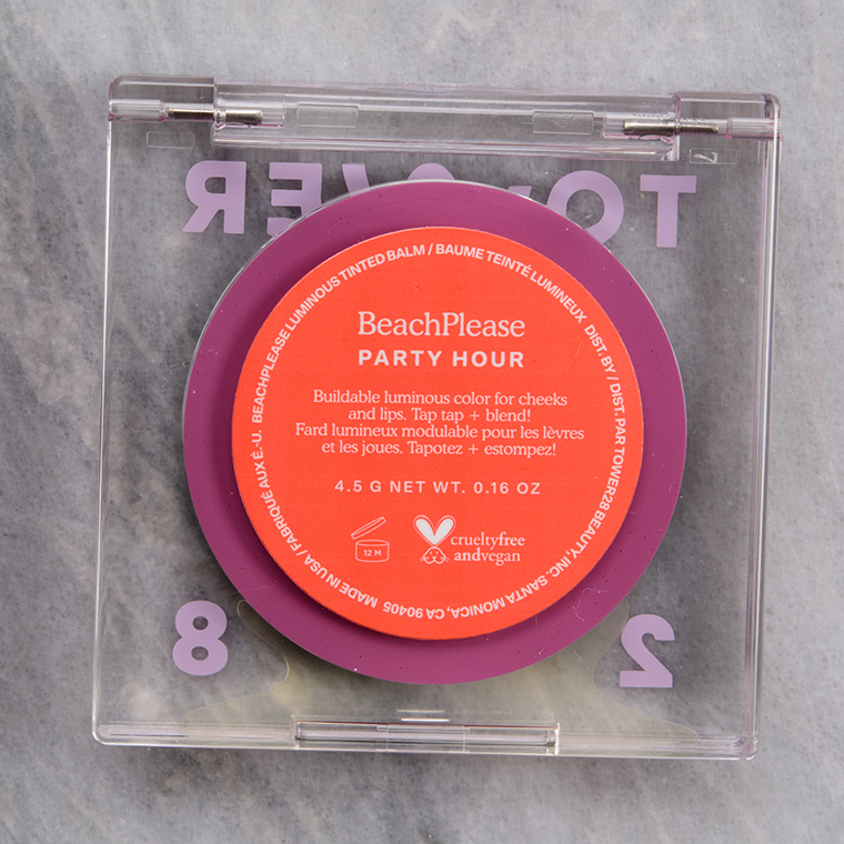 Tower 28 Party Hour BeachPlease Lip + Cheek Tinted Balm