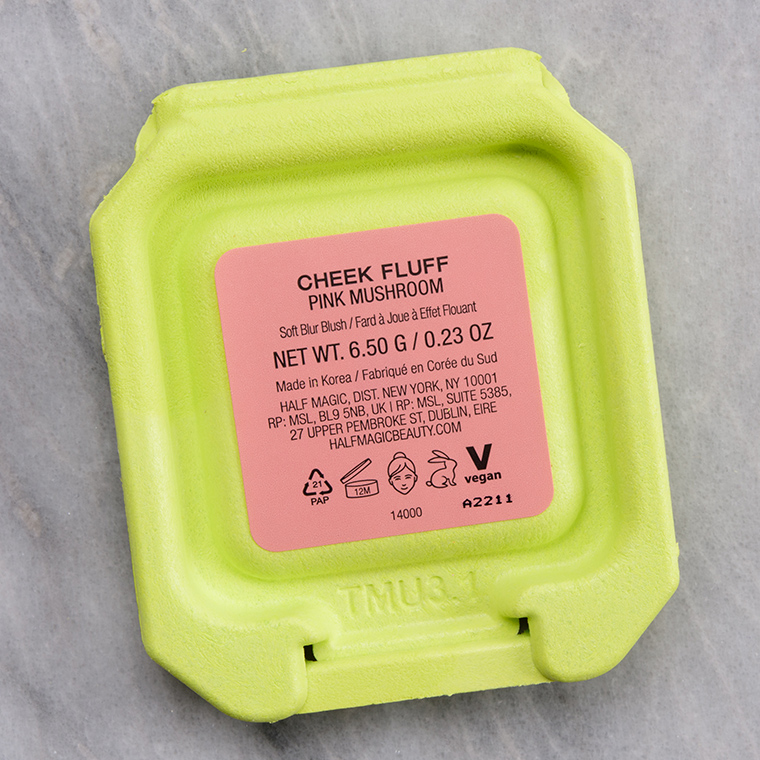 Half Magic Pink Mushroom Cheek Fluff Soft Blur Cream Blush