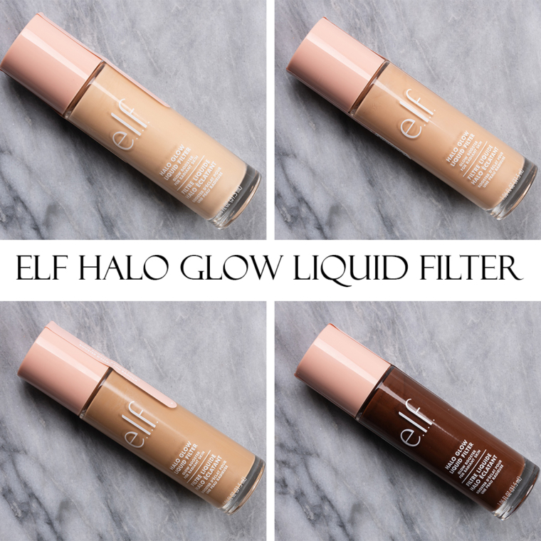 elf Halo Glow Liquid Filters + Blushes Expansion Swatches