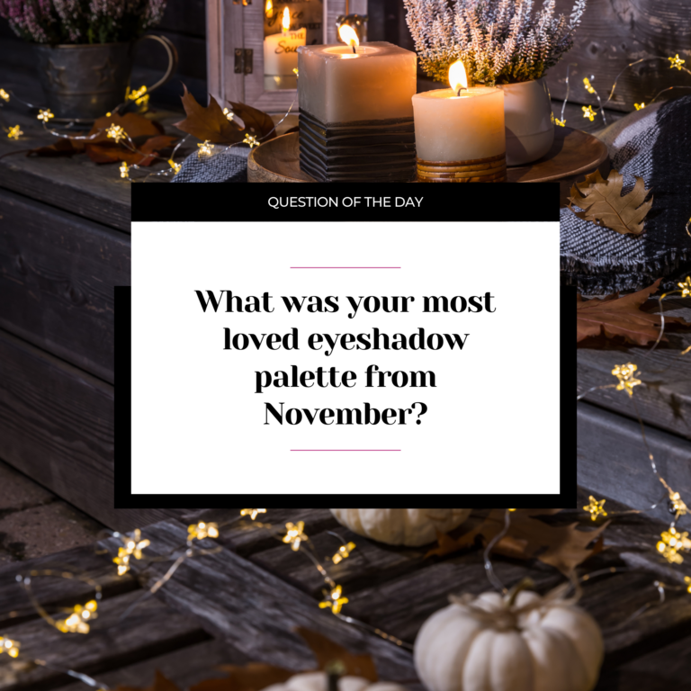What was your most liked eyeshadow palette from November?