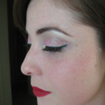 Glittery Eyes and Red Lips