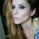Purple w/ Double Winged Eye Liner