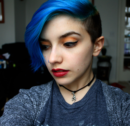 Orange Eye Look
