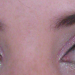Glittery Eyes and Red Lips