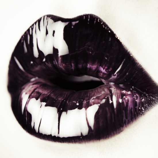 Glossy Black lips