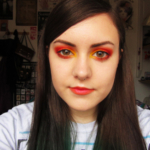 Bright Yellow, Orange & Red with Ombre Lips