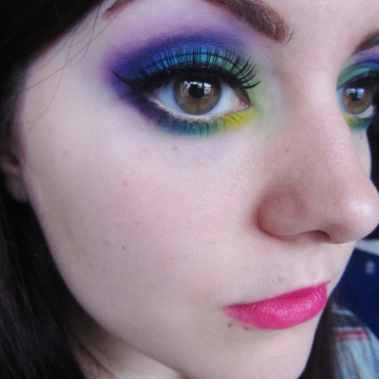 Bright Lime, Blue & Purple