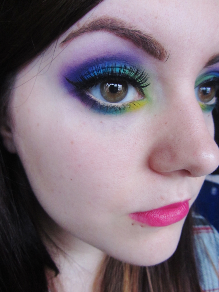Bright Lime, Blue & Purple