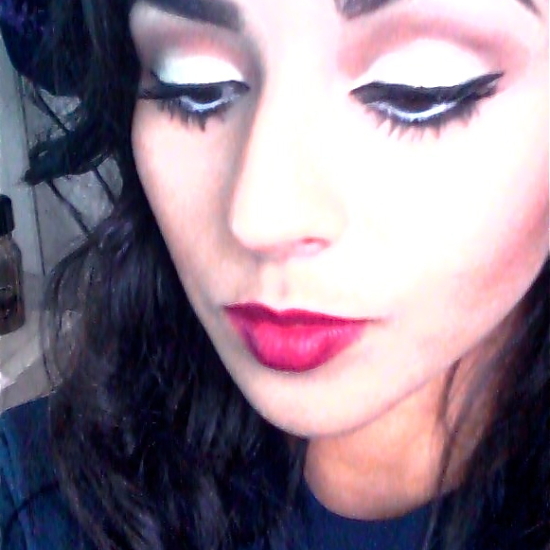Cut Crease ft MAC Rebel Lipstick