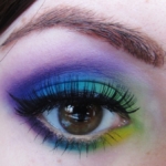 Bright Lime, Blue & Purple
