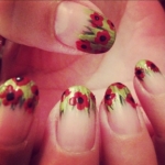 Red Poppy Nails