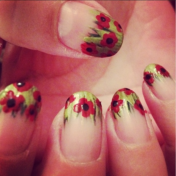 Red Poppy Nails