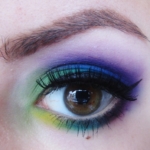 Bright Lime, Blue & Purple