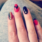 Red, Black, and Studded All Over