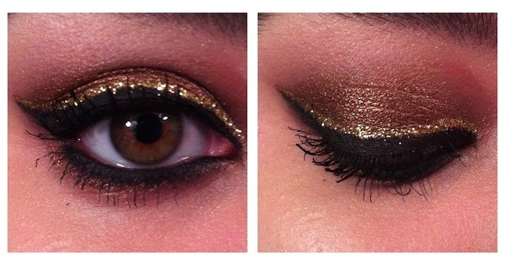 Summery Evening Eye w/ Glitter
