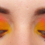 Bright Yellow, Orange & Red with Ombre Lips