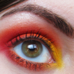 Bright Yellow, Orange & Red with Ombre Lips