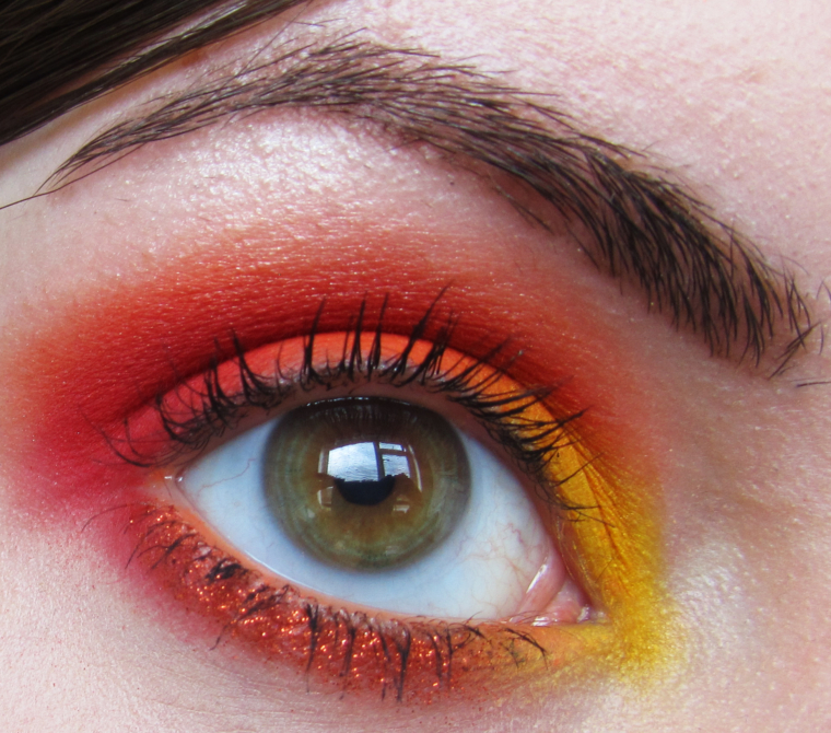 Bright Yellow, Orange & Red with Ombre Lips