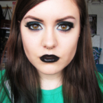 Crescent Moon Cut Crease With Blue Glitter