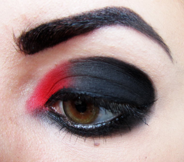 Red & Black Gothic Makeup