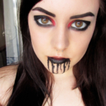 Red & Black Gothic Makeup