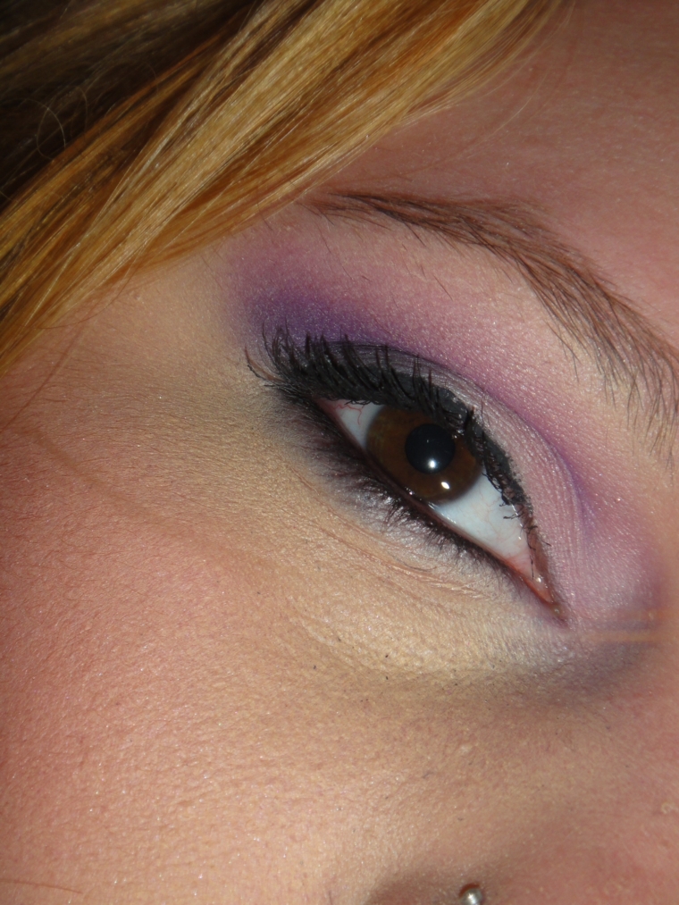 Lavender Eye Makeup Look