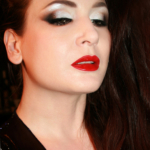 Makeup With Red Lipstick