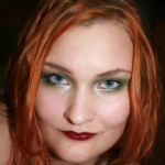 Dark Green Eyes and Berry Lips