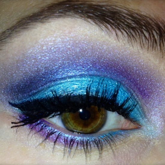 Bold Teal and Purple