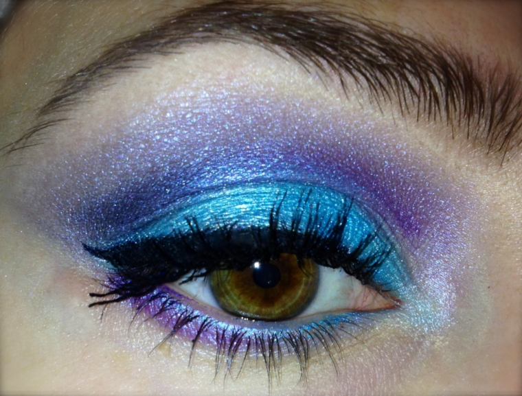 Bold Teal and Purple