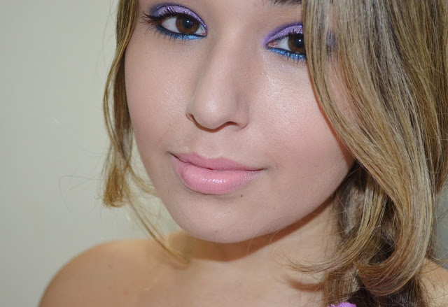 Lilac and Blue