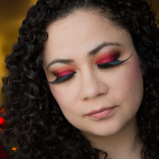 Sexy Red Smoky Eye With Dramatic Lashes