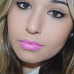 Eyeliner With Golden Glitter