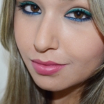 Green With Blue Eyeliner