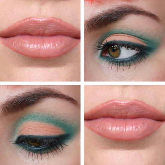 Teal+Peach Matte Eyeshadow