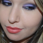 Lilac With Blue Makeup