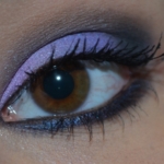 Lilac With Blue Makeup