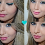 Green With Blue Eyeliner
