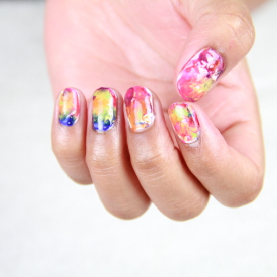 Nail Art Inspired By Holi