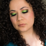 Lime Green Smokey Eye
