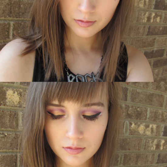 Purple & Gold Cut Crease