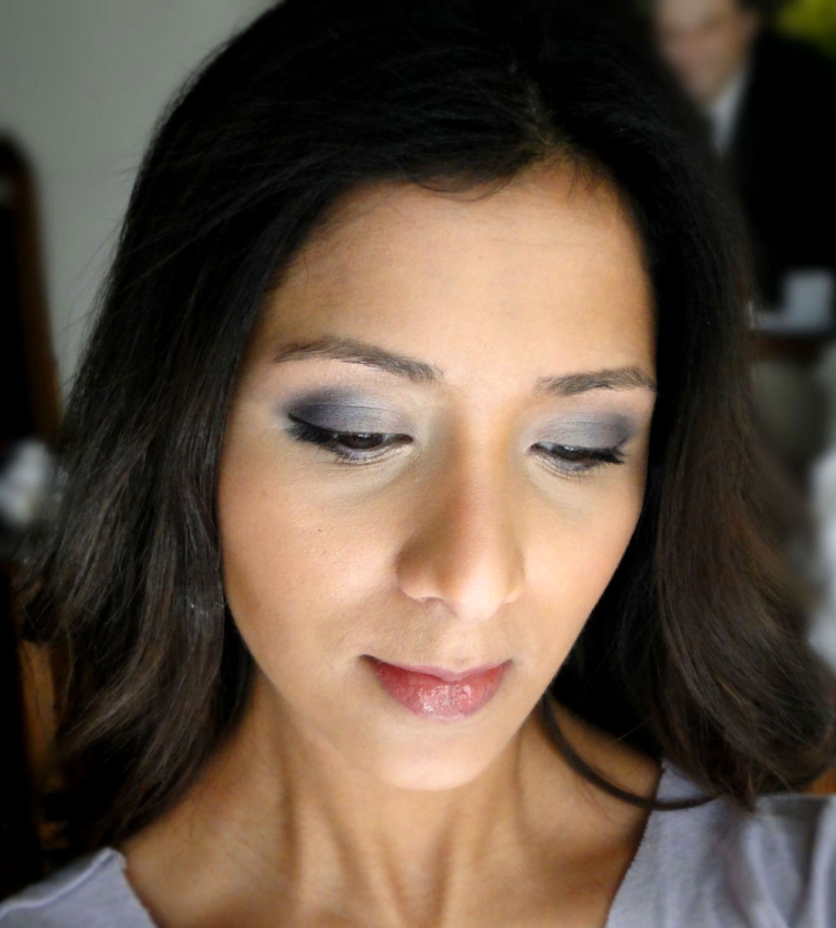 A Smokey Purple Contoured Look