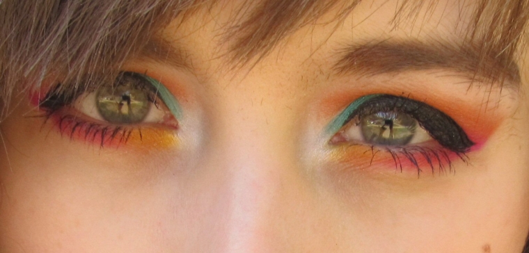 Rainbow Carnival Makeup