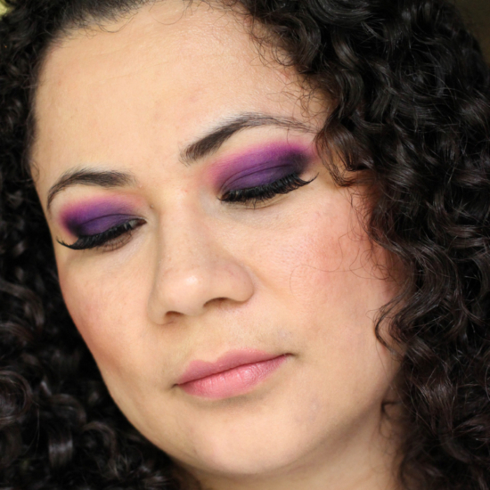Purple and Hot Pink Smoky Eyes