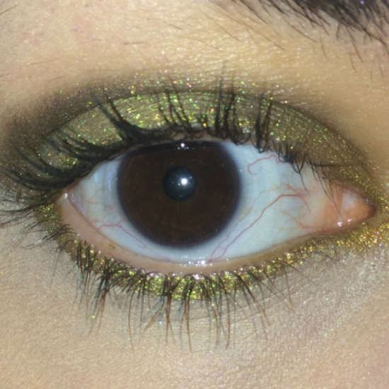 Olive and Brown Mineral Eyeshadow Look