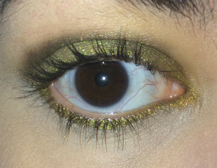 Olive and Brown Mineral Eyeshadow Look